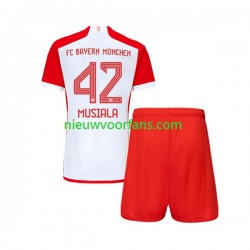 FC Bayern München Kind Shirt met Bedrukking Jamal Musiala 42 Thuis 2023-2024 Korte Mouw