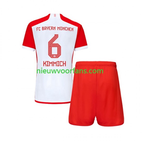 FC Bayern München Kind Shirt met Bedrukking Joshua Kimmich 6 Thuis 2023-2024 Korte Mouw