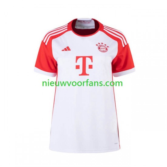FC Bayern München Dames Shirt met Bedrukking Thuis 2023-2024 Korte Mouw