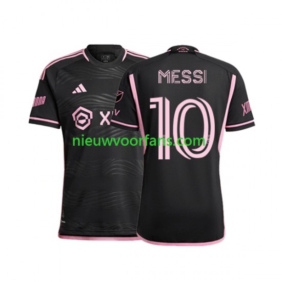 Inter Miami Heren Shirt met Bedrukking Lionel Messi 10 Uit 2023 Korte Mouw