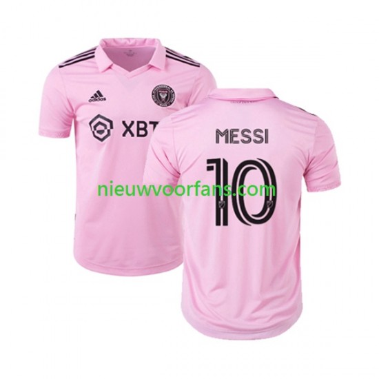 Inter Miami Heren Shirt met Bedrukking Lionel Messi 10 Thuis 2023 Korte Mouw