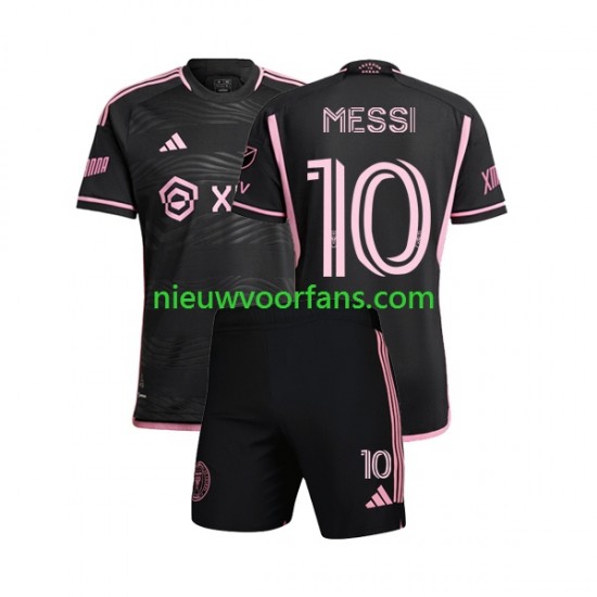 Inter Miami Kind Shirt met Bedrukking Lionel Messi 10 Uit 2023 Korte Mouw
