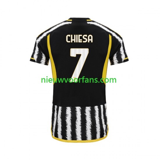Juventus Heren Shirt met Bedrukking Federico Chiesa 7 Thuis 2023-2024 Korte Mouw