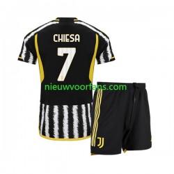 Juventus Kind Shirt met Bedrukking Federico Chiesa 7 Thuis 2023-2024 Korte Mouw