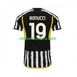 Juventus Heren Shirt met Bedrukking Leonardo Bonucci 19 Thuis 2023-2024 Korte Mouw