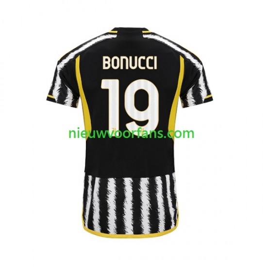 Juventus Heren Shirt met Bedrukking Leonardo Bonucci 19 Thuis 2023-2024 Korte Mouw