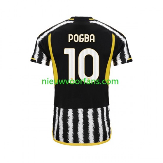 Juventus Heren Shirt met Bedrukking Paul Pogba 10 Thuis 2023-2024 Korte Mouw