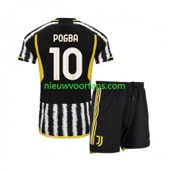 Juventus Kind Shirt met Bedrukking Paul Pogba 10 Thuis 2023-2024 Korte Mouw