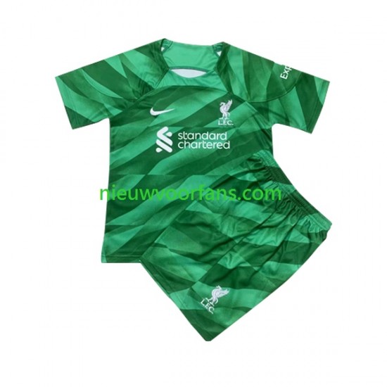 Liverpool Kind Shirt met Bedrukking Doelman Thuis 2023-2024 Korte Mouw