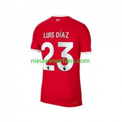 Liverpool Heren Shirt met Bedrukking Luis Diaz 23 Thuis 2023-2024 Korte Mouw