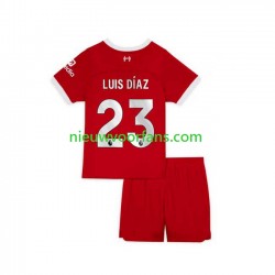 Liverpool Kind Shirt met Bedrukking Luis Diaz 23 Thuis 2023-2024 Korte Mouw