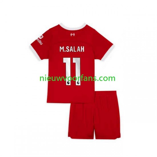 Liverpool Kind Shirt met Bedrukking M.Salah 11 Thuis 2023-2024 Korte Mouw