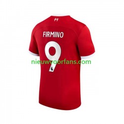 Liverpool Heren Shirt met Bedrukking Roberto Firmino 9 Thuis 2023-2024 Korte Mouw