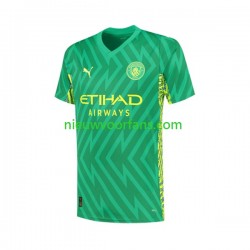 Manchester City Heren Shirt met Bedrukking Doelman Thuis 2023-2024 Korte Mouw
