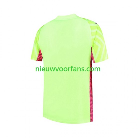 Manchester City Heren Shirt met Bedrukking Doelman Derde 2023-2024 Korte Mouw