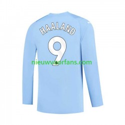 Manchester City Heren Shirt met Bedrukking Haaland 9 Thuis 2023-2024 Lange Mouw