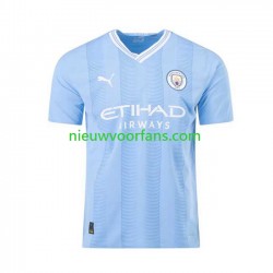 Manchester City Heren Shirt met Bedrukking Thuis 2023-2024 Korte Mouw