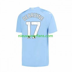 Manchester City Heren Shirt met Bedrukking Kevin De Bruyne 17 Thuis 2023-2024 Korte Mouw