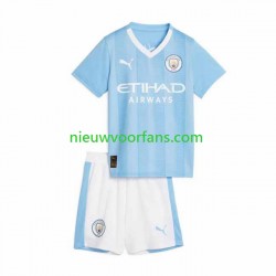 Manchester City Kind Shirt met Bedrukking Thuis 2023-2024 Korte Mouw