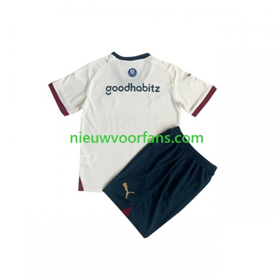 PSV Eindhoven Kind Shirt met Bedrukking Uit 2023-2024 Korte Mouw