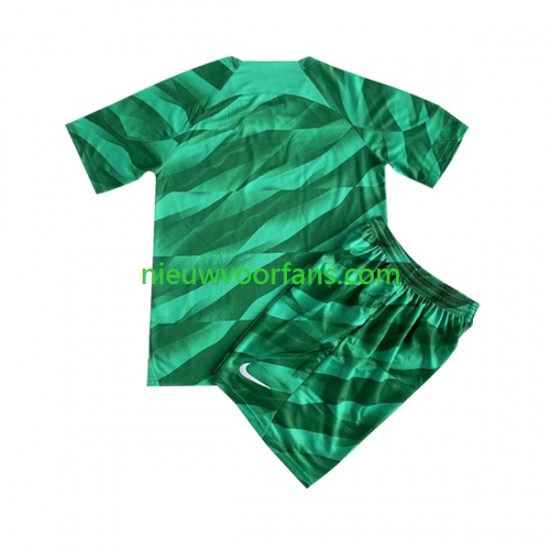 Paris Saint-Germain Kind Shirt met Bedrukking Doelman Thuis 2023-2024 Korte Mouw