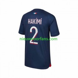 Paris Saint-Germain Heren Shirt met Bedrukking Hakimi 2 Thuis 2023-2024 Korte Mouw