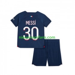 Paris Saint-Germain Kind Shirt met Bedrukking Lionel Messi 30 Thuis 2023-2024 Korte Mouw