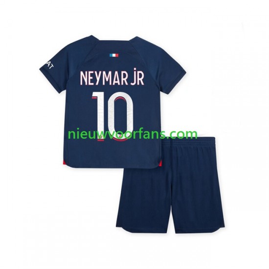 Paris Saint-Germain Kind Shirt met Bedrukking Neymar Jr 10 Thuis 2023-2024 Korte Mouw