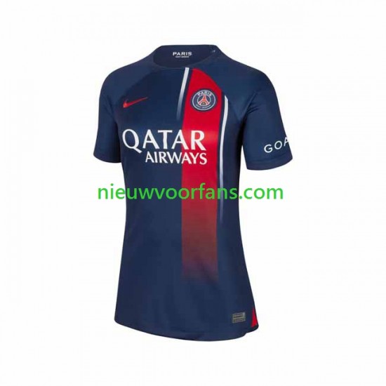 Paris Saint-Germain Dames Shirt met Bedrukking Thuis 2023-2024 Korte Mouw