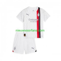 AC Milan Kind Shirt met Bedrukking Uit 2023-2024 Korte Mouw
