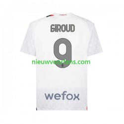 AC Milan Heren Shirt met Bedrukking Olivier Giroud 9 Uit 2023-2024 Korte Mouw