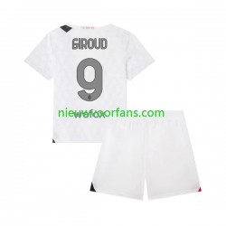 AC Milan Kind Shirt met Bedrukking Olivier Giroud 9 Uit 2023-2024 Korte Mouw