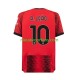 AC Milan Heren Shirt met Bedrukking Rafael Leao 10 Thuis 2023-2024 Korte Mouw