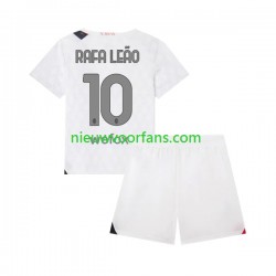 AC Milan Kind Shirt met Bedrukking Rafael Leao 10 Uit 2023-2024 Korte Mouw
