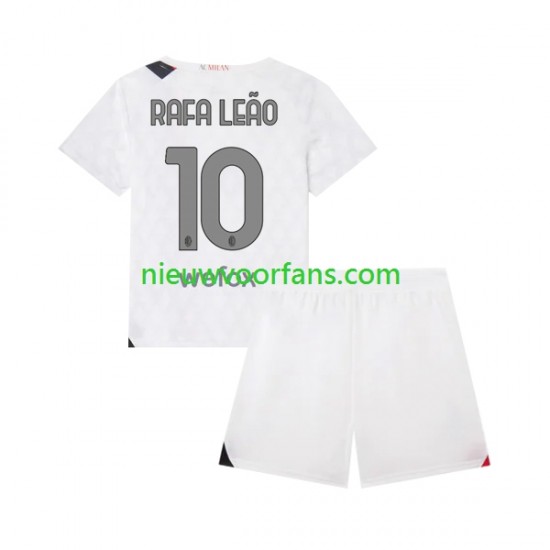 AC Milan Kind Shirt met Bedrukking Rafael Leao 10 Uit 2023-2024 Korte Mouw