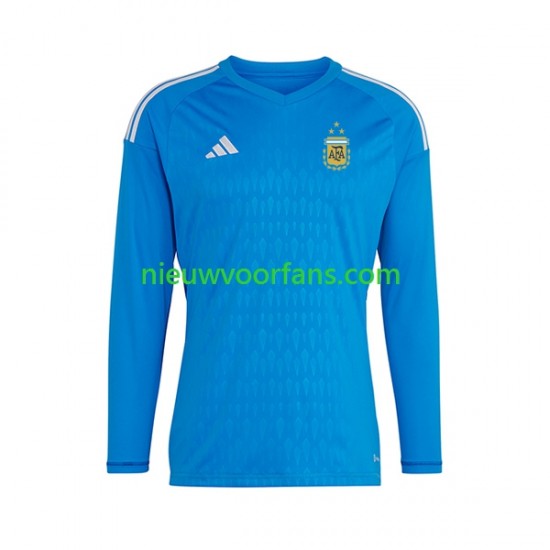 Argentinië Heren Shirt met Bedrukking Doelman Derde 2023 Lange Mouw