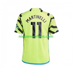 Arsenal Heren Shirt met Bedrukking Gabriel Martinelli 11 Uit 2023-2024 Korte Mouw