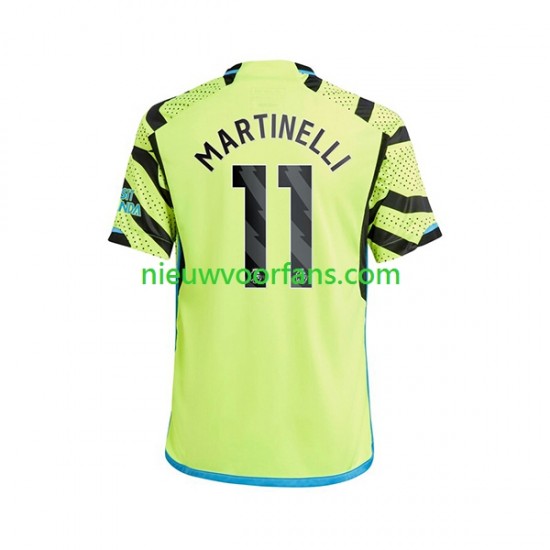 Arsenal Heren Shirt met Bedrukking Gabriel Martinelli 11 Uit 2023-2024 Korte Mouw