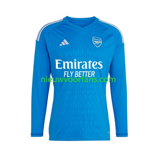 Arsenal Shirt met Bedrukking Doelman Long Uit 2023-2024 Korte Mouw
