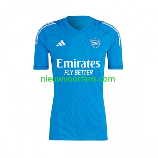 Arsenal Heren Shirt met Bedrukking Doelman Uit 2023-2024 Korte Mouw