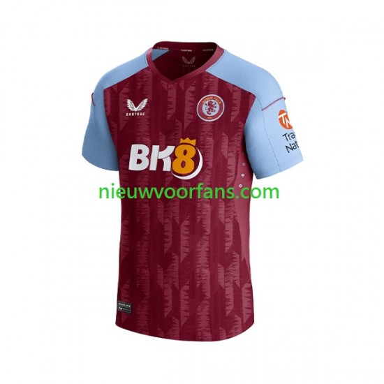 Aston Villa Heren Shirt met Bedrukking Thuis 2023-2024 Korte Mouw
