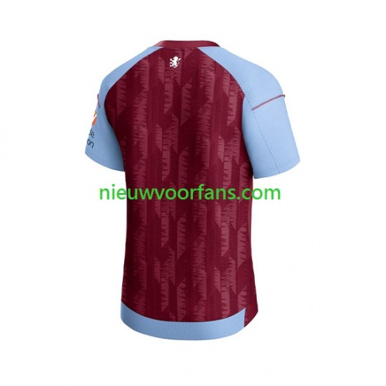 Aston Villa Heren Shirt met Bedrukking Thuis 2023-2024 Korte Mouw