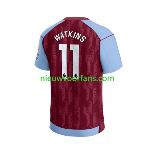 Aston Villa Heren Shirt met Bedrukking Ollie Watkins 11 Thuis 2023-2024 Korte Mouw