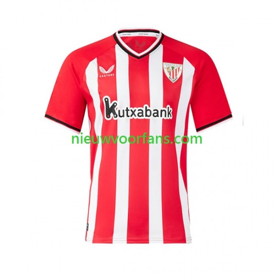 Athletic Bilbao Heren Shirt met Bedrukking Thuis 2023-2024 Korte Mouw