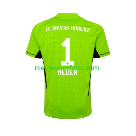 FC Bayern München Heren Shirt met Bedrukking Doelman Manuel Neuer 1 Uit 2023-2024 Korte Mouw