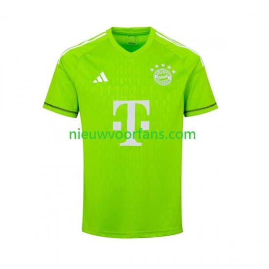 FC Bayern München Heren Shirt met Bedrukking Doelman Manuel Neuer 1 Uit 2023-2024 Korte Mouw