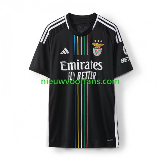 Benfica Heren Shirt met Bedrukking Uit 2023-2024 Korte Mouw