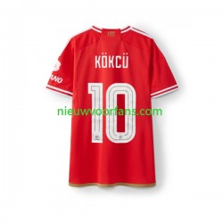 Benfica Heren Shirt met Bedrukking Orkun Kokcu 10 Thuis 2023-2024 Korte Mouw
