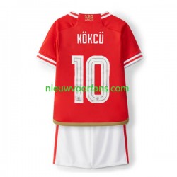 Benfica Kind Shirt met Bedrukking Orkun Kokcu 10 Thuis 2023-2024 Korte Mouw