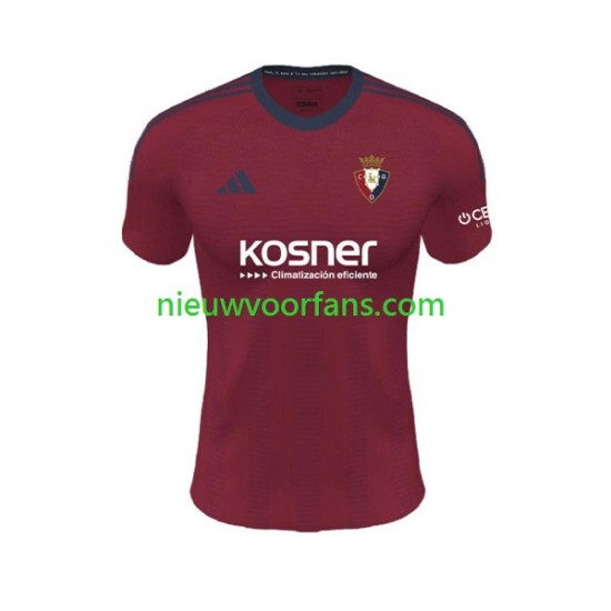 CA Osasuna Heren Shirt met Bedrukking Thuis 2023-2024 Korte Mouw